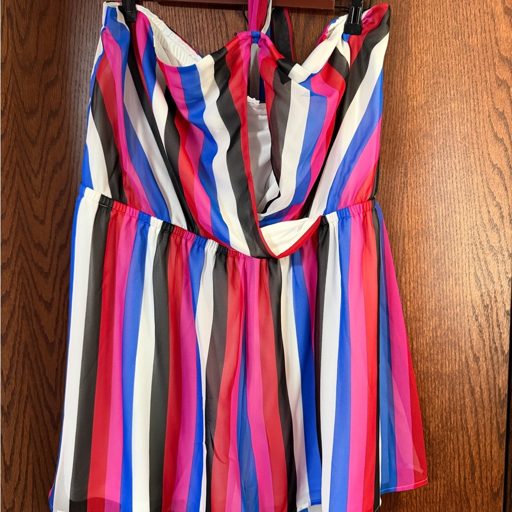 Express Women’s Striped One-Piece Romper